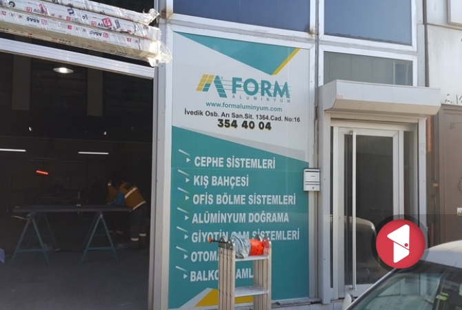 Form Alüminyum one vision baskısı