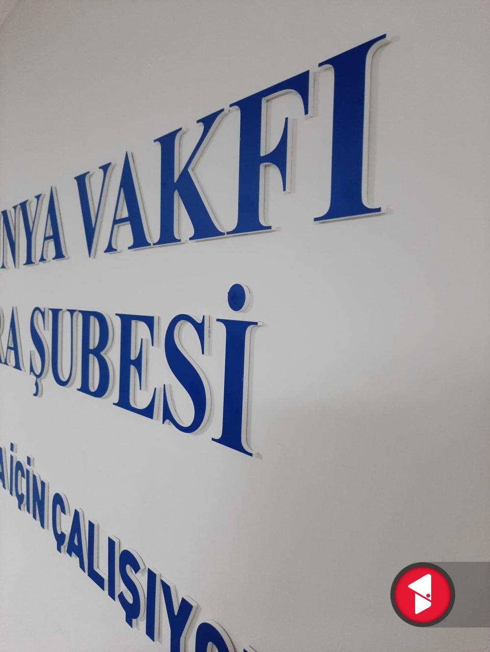 Vakıf ofis duvar tabelası