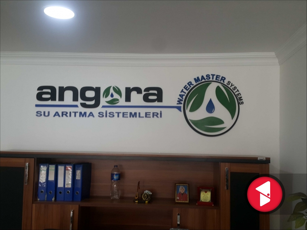 Angora duvar logo harf kesinm