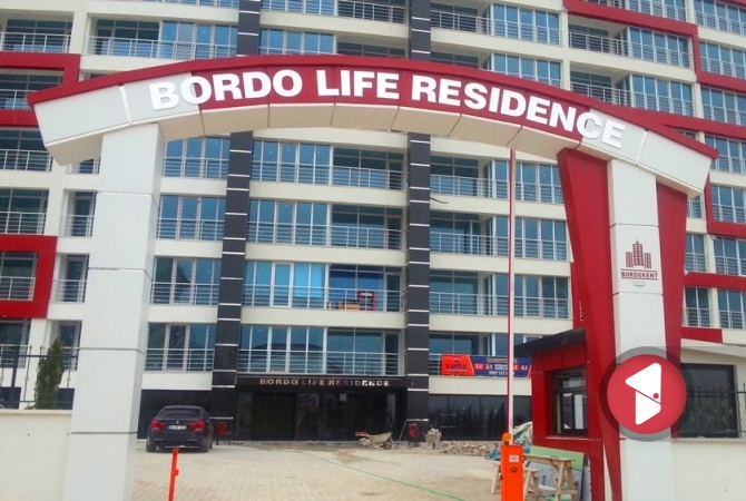 Bordo Life Residance krom harf tabela çalışması.