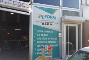 Form Alüminyum one vision baskı ve uygulaması.