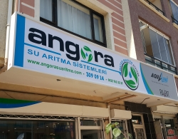 Angora Su Arıtma ışıklı vinil germe tabela, AquaLine, Ravent